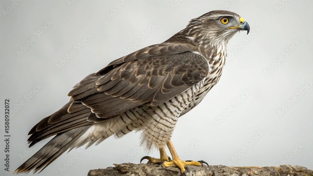 Fototapeta premium Goshawk on studio background
