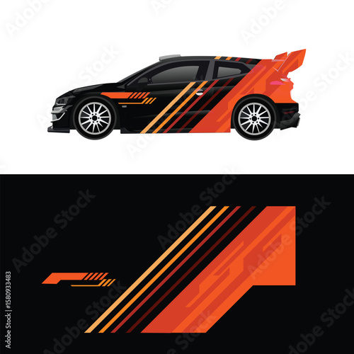 decal livery design, racing car body wrap sticker