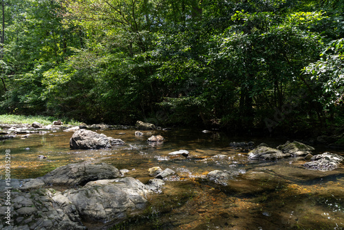 A small stream of water in Arkansas Ozarks.
