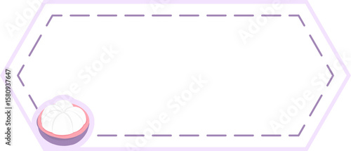 Fruit Frame Dotted Border Dashed