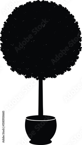 topiary on white background.eps