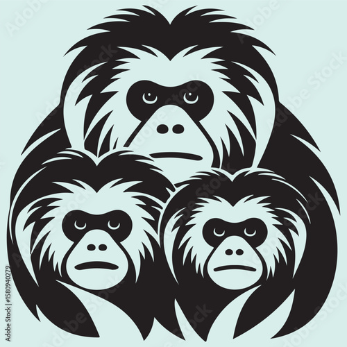 Gibbons Family Silhouette