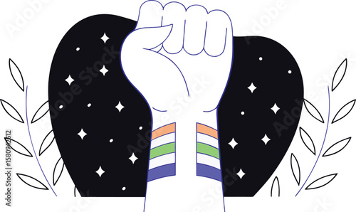 Global celebration of democracy design featuring diverse elements and symbolic representations for international day