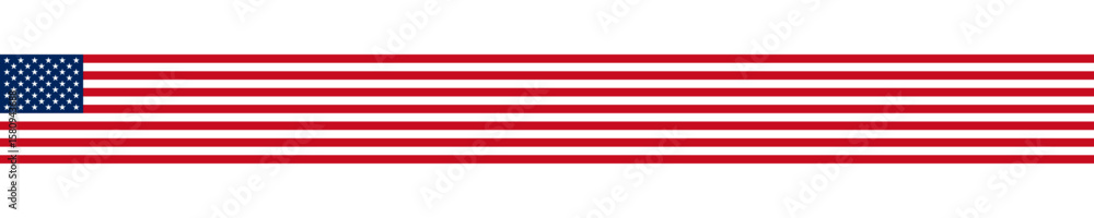 Fototapeta premium United States flag ribbon