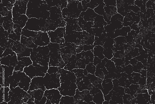 Ground cracks vector texture backgrounds. Use this texture to create realistic ground crack aesthetics in vector format for any graphic design project.