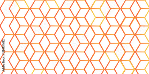 Gold Hexagon Grid Pattern, Seamless White Background, Abstract Geometric Design, High-Resolution Image, honeycomb cells of cardboard stiffening rib background Abstract background of colorful lag
