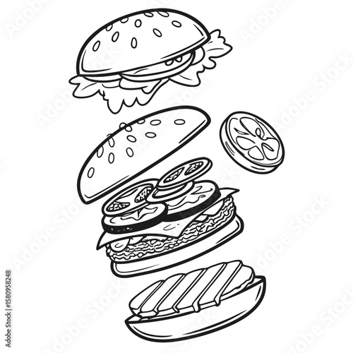 Happy Cheesy Burger day with a Cheesy Only Banner on a Blue Background
