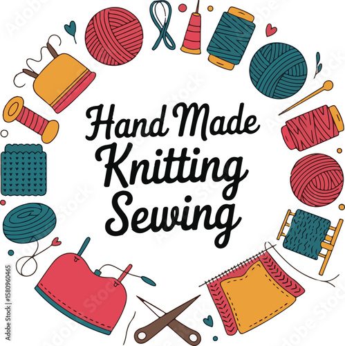hand made knitting sewing art