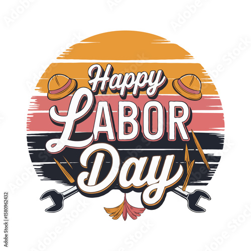 USA Labor Day Typography Tees – Creative T-Shirt Design for American Holiday