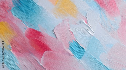 Wallpaper Mural Abstract Paint Brushstrokes Background Pastel Colors Art Texture Design Torontodigital.ca