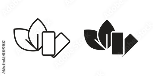 Mint gum icon, outline vector sign, linear and solid style pictogram isolated on white.