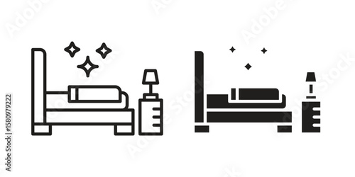 Clean Room icon, outline vector sign, linear and solid style pictogram isolated on white.