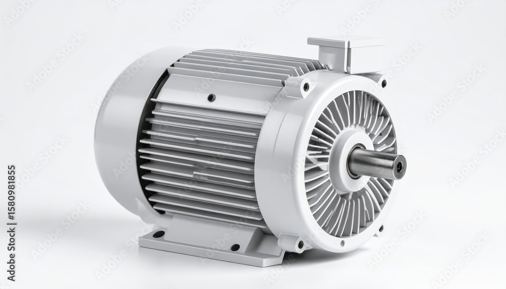 Fototapeta premium Electric motor on a white background