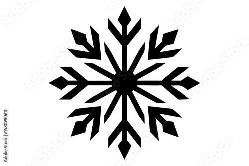 snowflake on white background