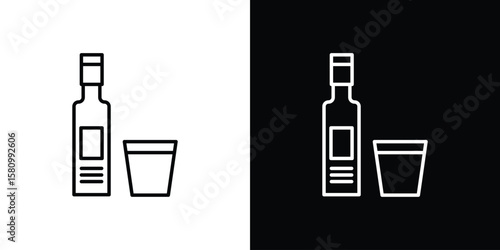 Vodka icon. Symbol for your web site design, logo, app, UI. Vector illustration. EPS10