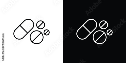 Pills icon. Symbol for your web site design, logo, app, UI. Vector illustration. EPS10