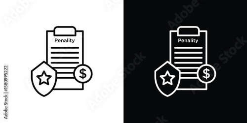 Penalty icon. Symbol for your web site design, logo, app, UI. Vector illustration. EPS10