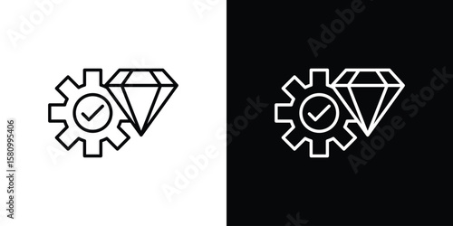Operational excellence icon. Symbol for your web site design, logo, app, UI. Vector illustration. EPS10