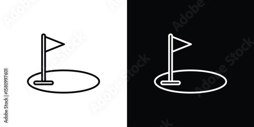 Golf yard icon. Symbol for your web site design, logo, app, UI. Vector illustration. EPS10