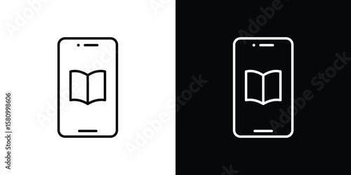 Ebook icon. Symbol for your web site design, logo, app, UI. Vector illustration. EPS10