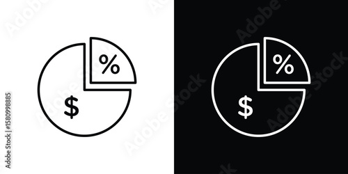 Dividend yield icon. Symbol for your web site design, logo, app, UI. Vector illustration. EPS10