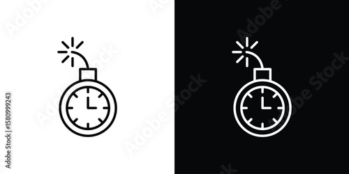 Deadline icon. Symbol for your web site design, logo, app, UI. Vector illustration. EPS10