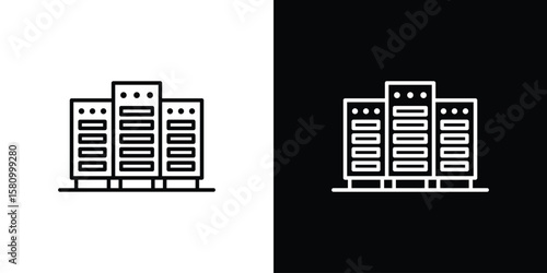 Data center icon. Symbol for your web site design, logo, app, UI. Vector illustration. EPS10