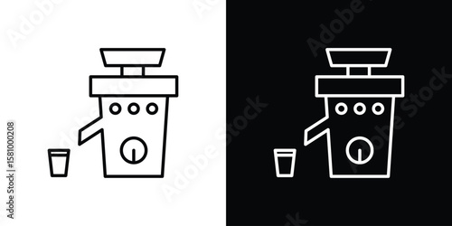 Cold pressed juicer icon. Symbol for your web site design, logo, app, UI. Vector illustration. EPS10