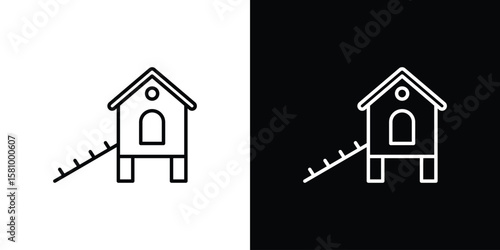 Chicken coop icon. Symbol for your web site design, logo, app, UI. Vector illustration. EPS10