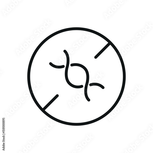 Gmo Free linear Vector icon