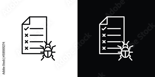 Bug report icon. Symbol for your web site design, logo, app, UI. Vector illustration. EPS10