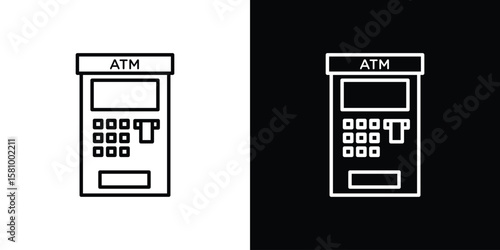 ATM machine icon. Symbol for your web site design, logo, app, UI. Vector illustration. EPS10