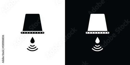 Water sensor icon symbol. Simple, flat design for web and mobile app