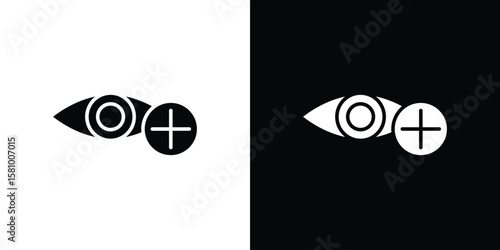 Vision insurance icon symbol. Simple, flat design for web and mobile app