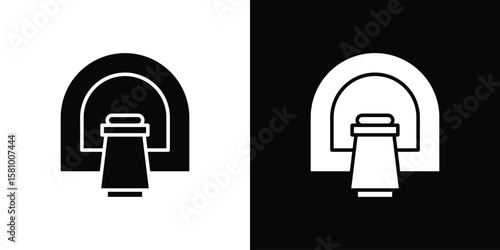 Tomography icon symbol. Simple, flat design for web and mobile app