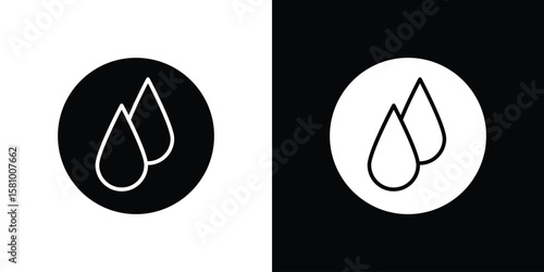 Tear drop icon symbol. Simple, flat design for web and mobile app