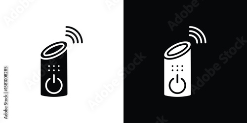 Smart speaker icon symbol. Simple, flat design for web and mobile app