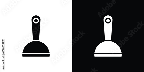 Putty knife icon symbol. Simple, flat design for web and mobile app