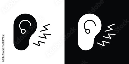 Otitis icon symbol. Simple, flat design for web and mobile app