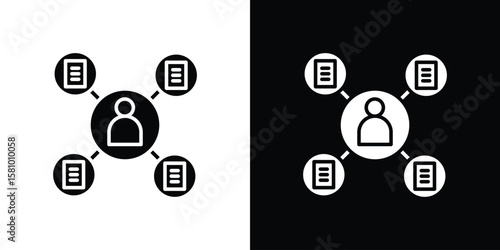 Multitask icon symbol. Simple, flat design for web and mobile app