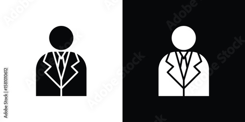 Lawyer icon symbol. Simple, flat design for web and mobile app