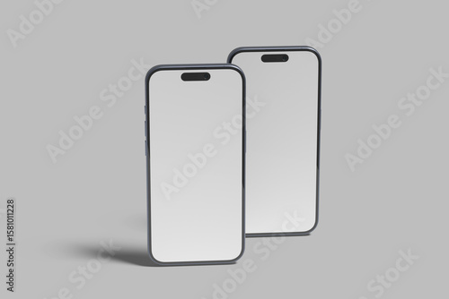 Smartphone 16 Pro Blank Mockup