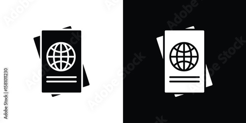 Immigration icon symbol. Simple, flat design for web and mobile app