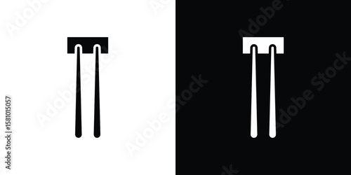 Chopsticks icon symbol. Simple, flat design for web and mobile app
