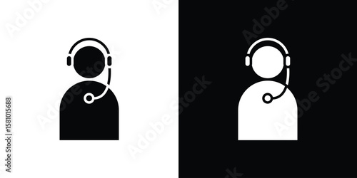Callcenter icon symbol. Simple, flat design for web and mobile app