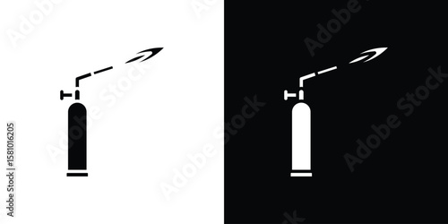 Blowtorch icon symbol. Simple, flat design for web and mobile app