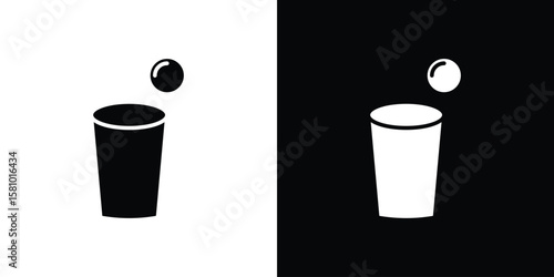 Beer pong icon symbol. Simple, flat design for web and mobile app