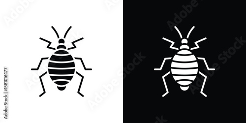 Bedbug icon symbol. Simple, flat design for web and mobile app