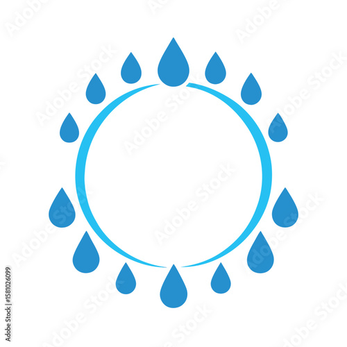 Raindrop Splash Frames as Liquid Circular Holders