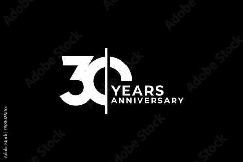 Anniversary Logo Stock Illustrations 30th
